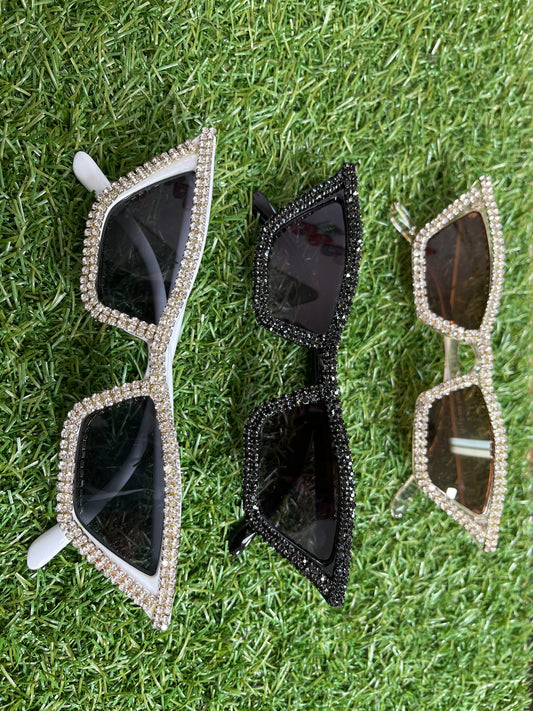 “Cat-Eye” Bedazzled Sunnies