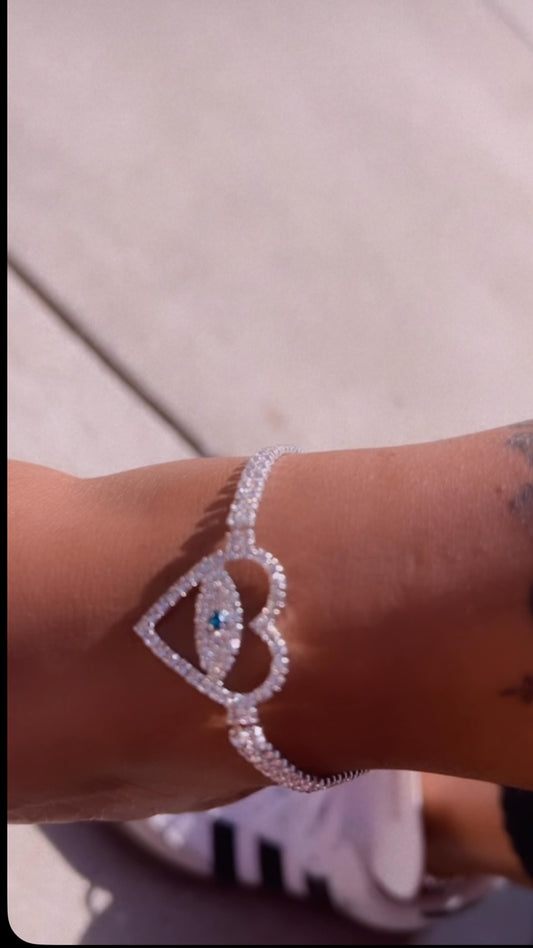 Evil eye anklet