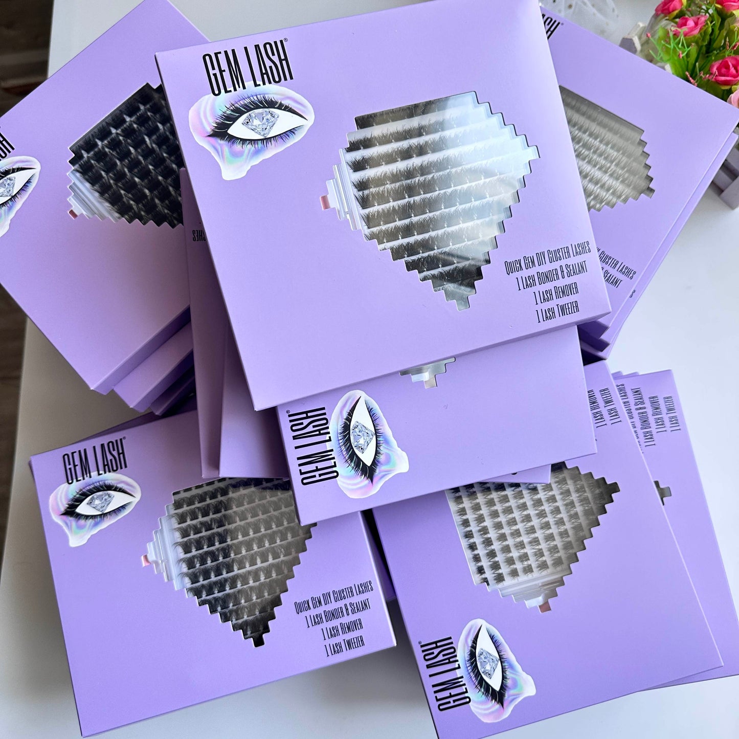 Quick Gem DIY Cluster Lashes