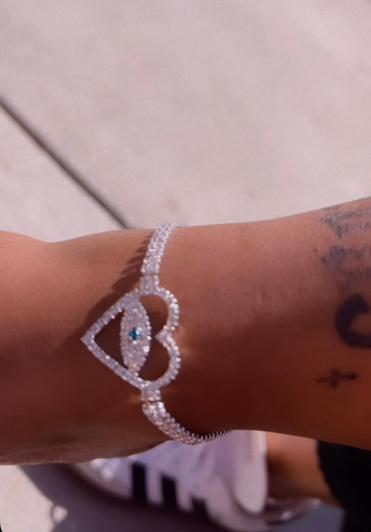 Evil eye anklet